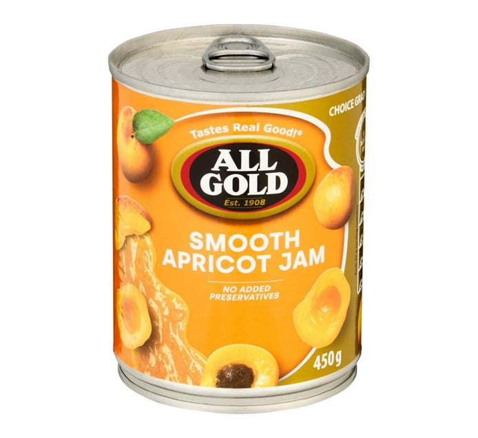 All Gold Jams - Apricot Jam - Smooth 450g - Safari Outpost