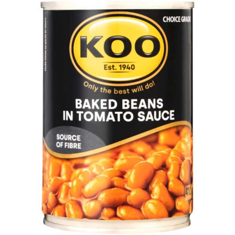 Koo Canned Veg - Baked Beans In Tomato Sauce 410g - Safari Outpost