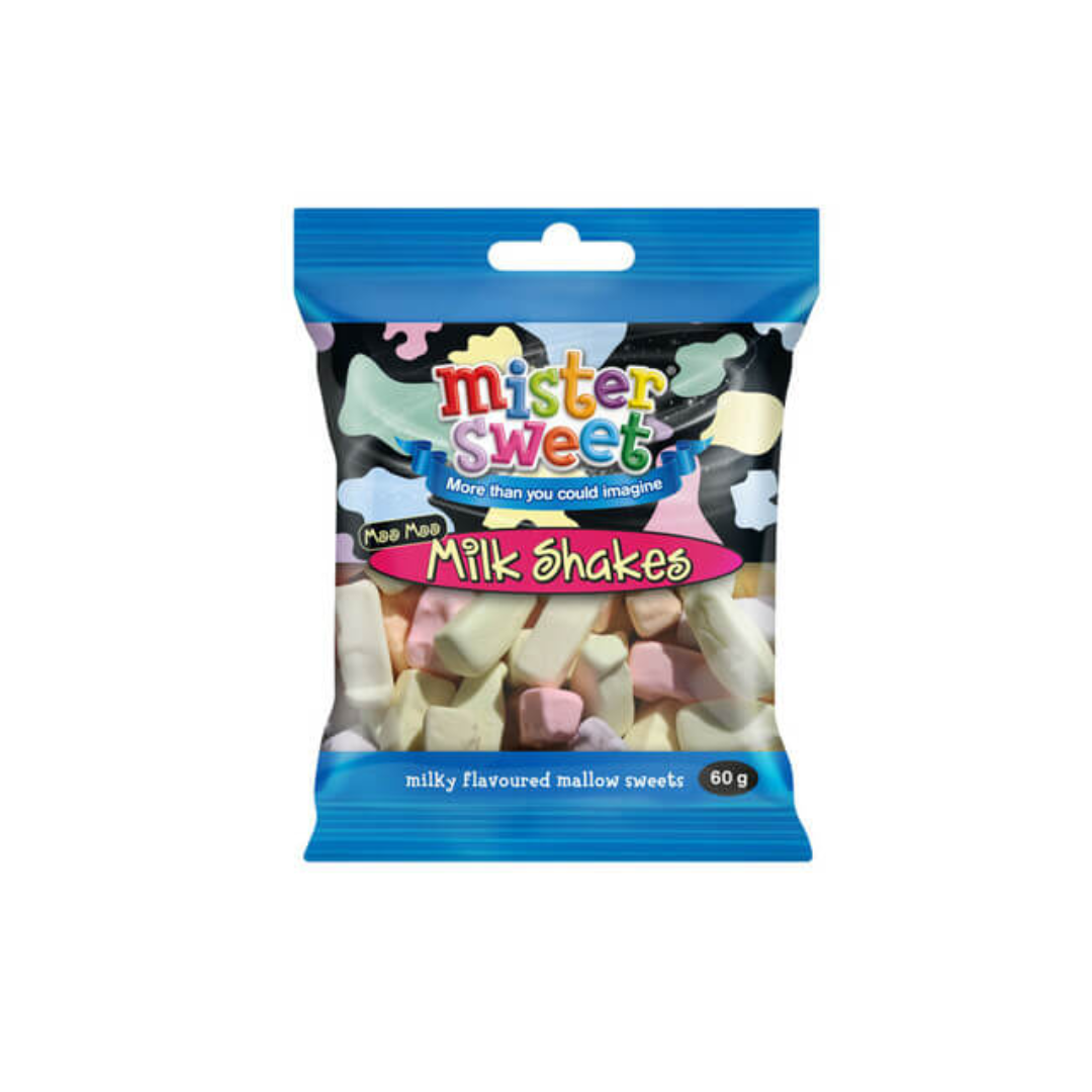 Mister Sweet Prepacks - Moo Moo Milkshakes 125g