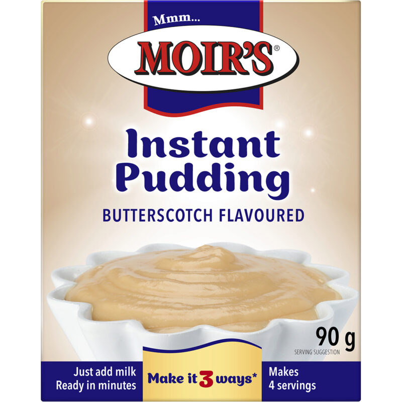 Moirs Instant Pudding - Butterscotch 90g