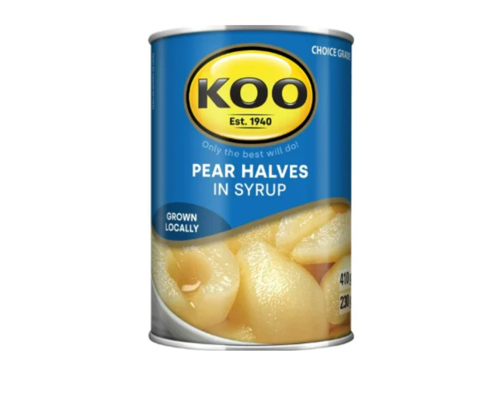 Koo Canned Fruit - Pear Halves in Syrup 410g