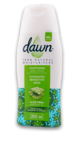 Dawn Body Lotion - Aloe Vera & Avocado Oil 200ml - Safari Outpost