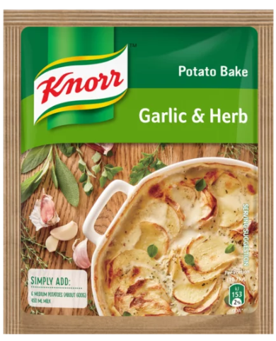 Knorr Bake - Potato Bake - Garlic & Herb 43g - Safari Outpost