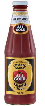 All Gold Sauce - Tomato (Glass) - Original 350ml - Safari Outpost