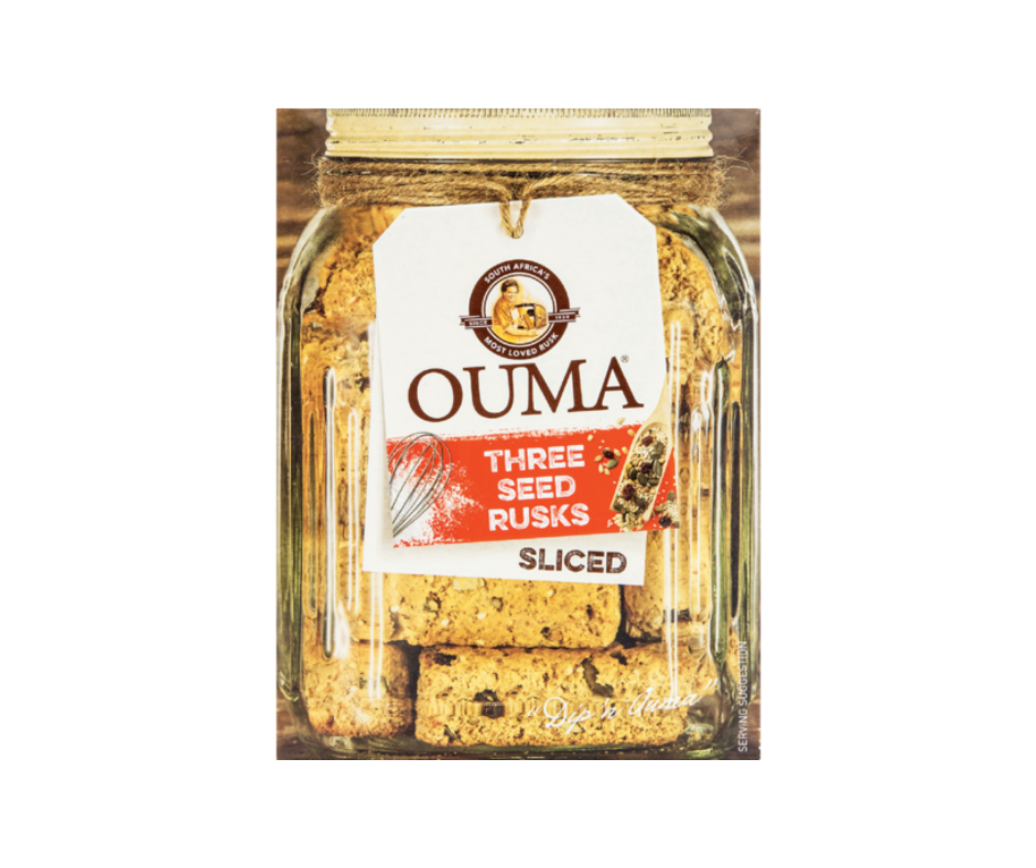 Ouma Rusks - Three Seed (Sliced) 450g