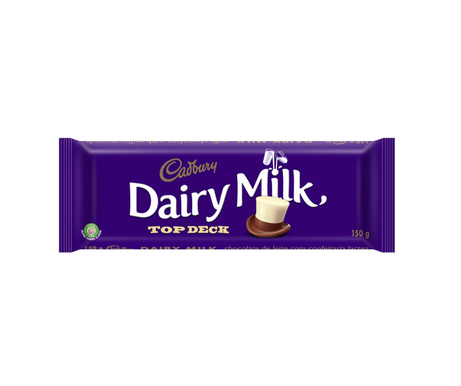 Cadbury Chocolate Slabs - Dairy Milk - Top Deck 150g