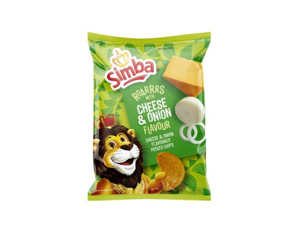 Simba Potato Chips - Cheese & Onion 120g