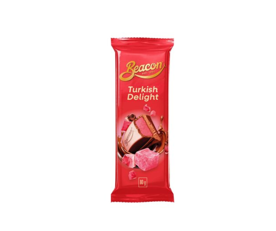 Beacon Chocolate Slabs - Turkish Delight 80g
