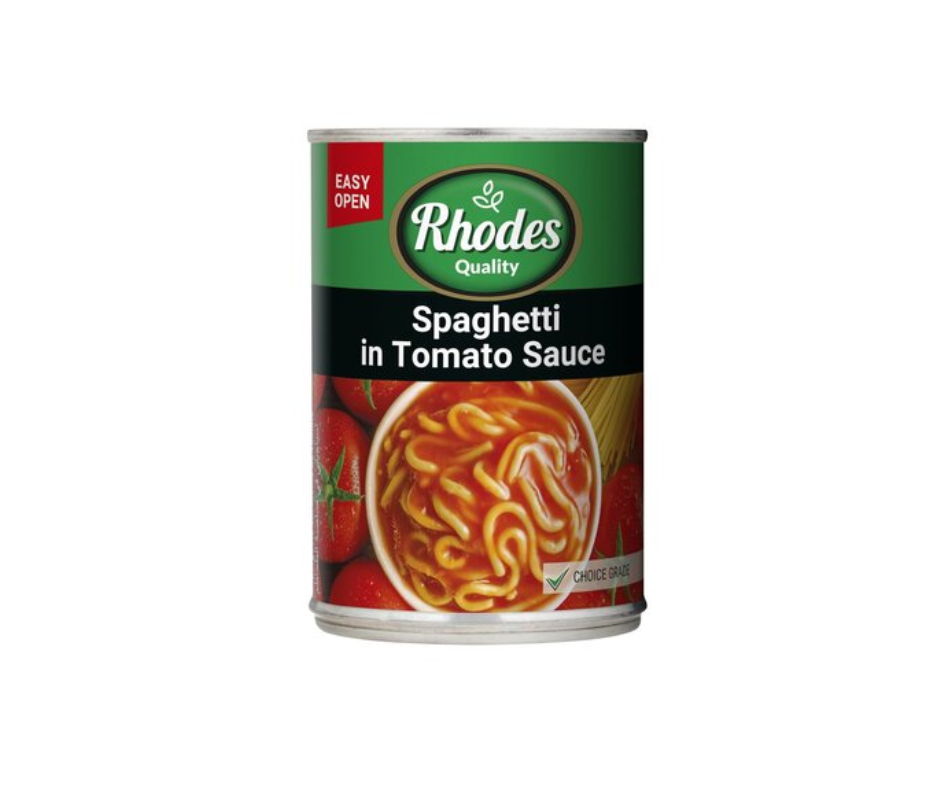 Rhodes Canned Meals - Spaghetti in Tomato Sauce 410g