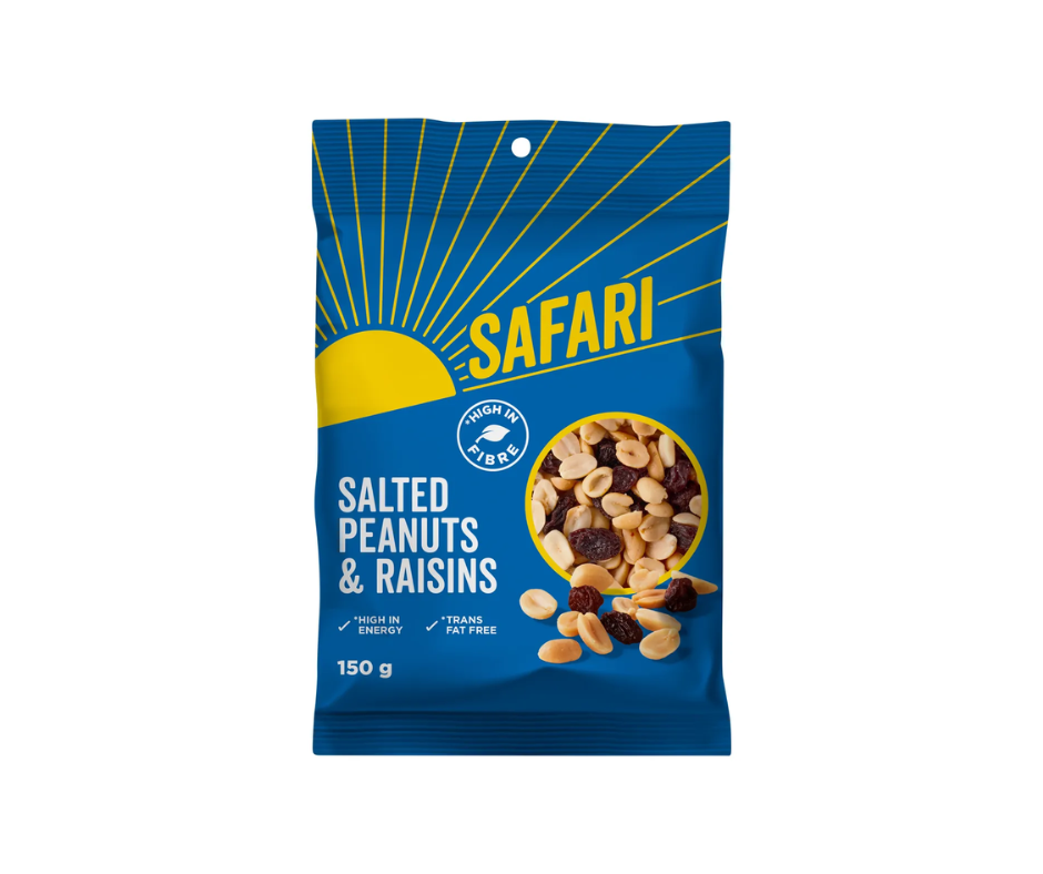 Safari Peanuts & Raisins 150g