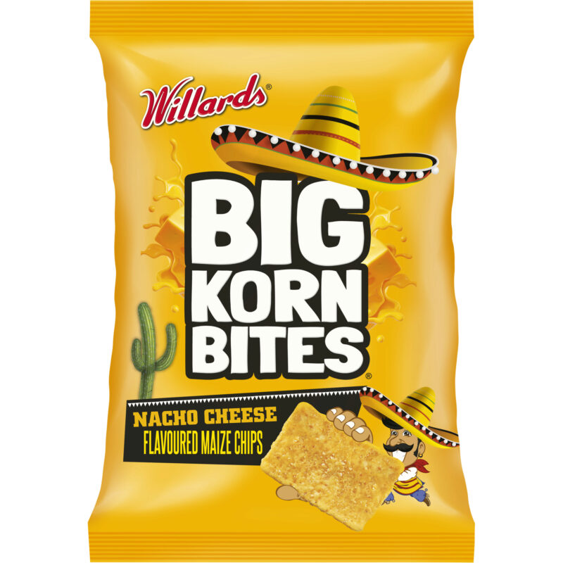 Willards Big Korn Bites - Nacho Cheese 120g