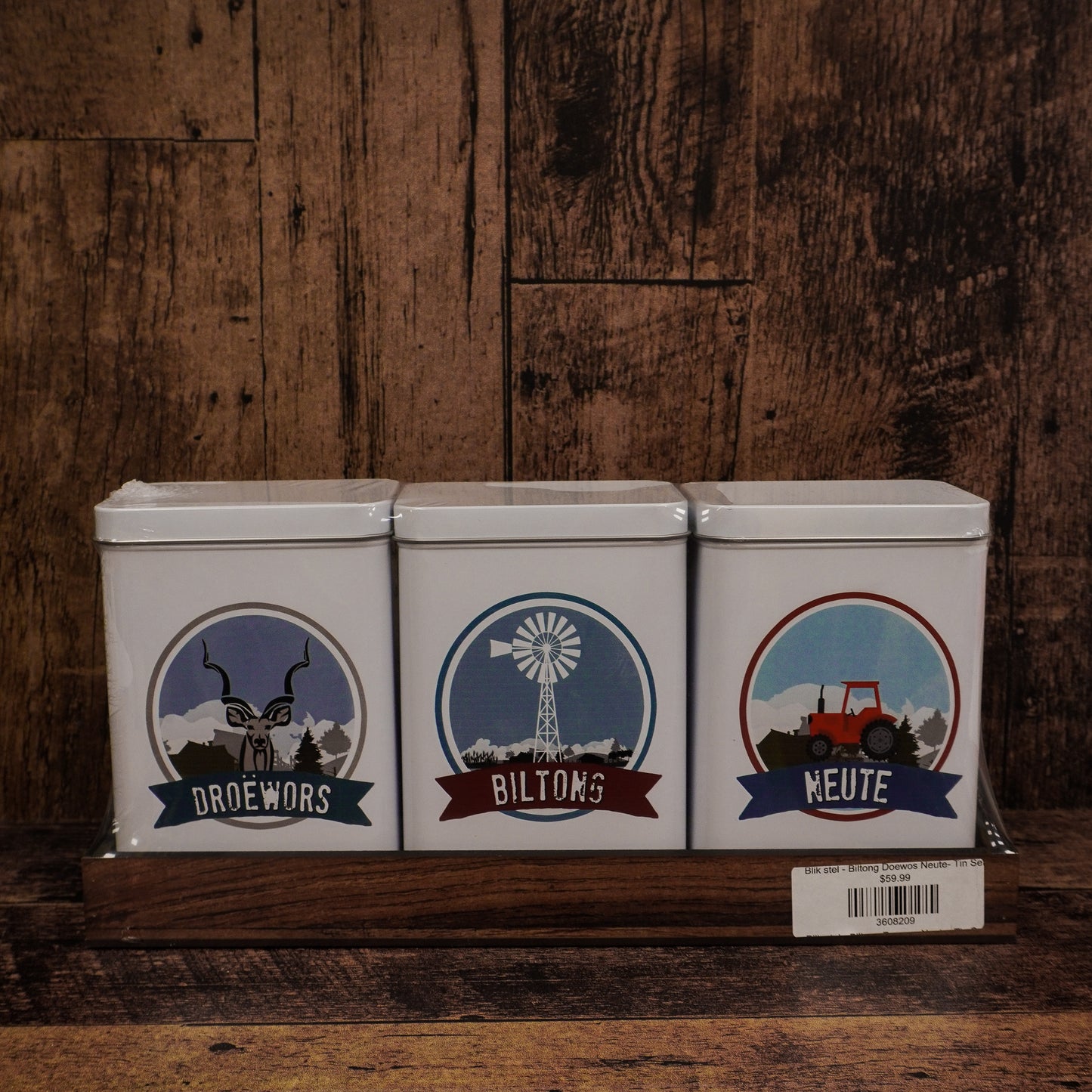 Blik stel - Biltong Doewos Neute- Tin Set