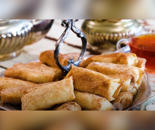 Crispy Rooibos Milk Tart  Spring Rolls