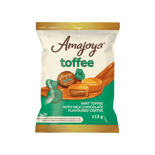 Amajoya Toffee - Mint w/Milk Choc. Flavour Centre 113g