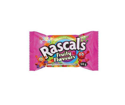 Mister Sweet Prepacks - Rascals - Fruity 50g