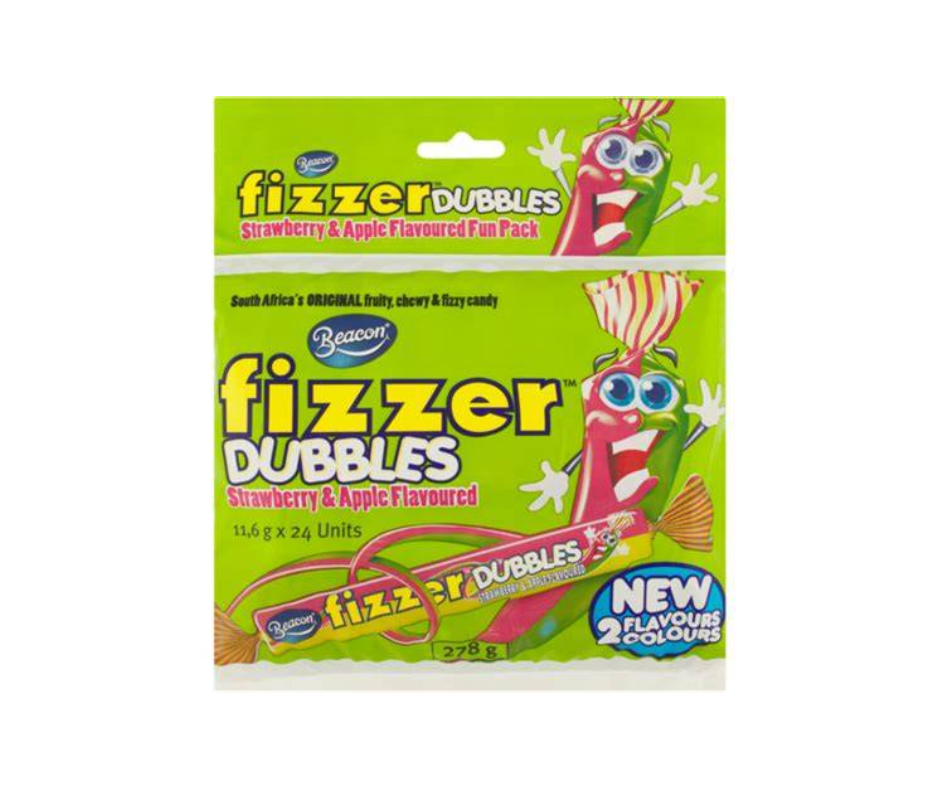 Beacon Fizzer - Dubbles - Strawberry & Apple 278g (24s)