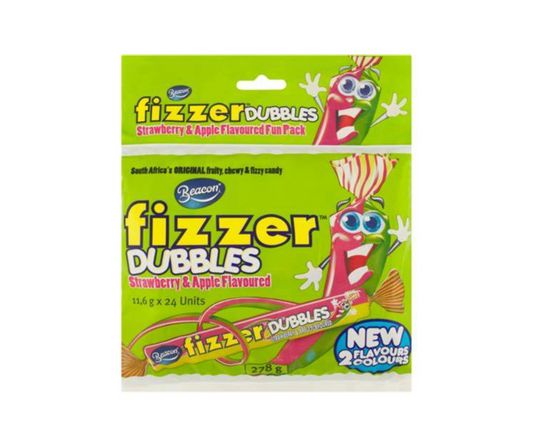 Beacon Fizzer - Dubbles - Strawberry & Apple 278g (24s)