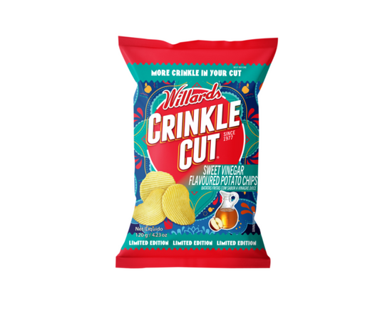 Willards Crinkle Cut - Sweet Vinegar 120g