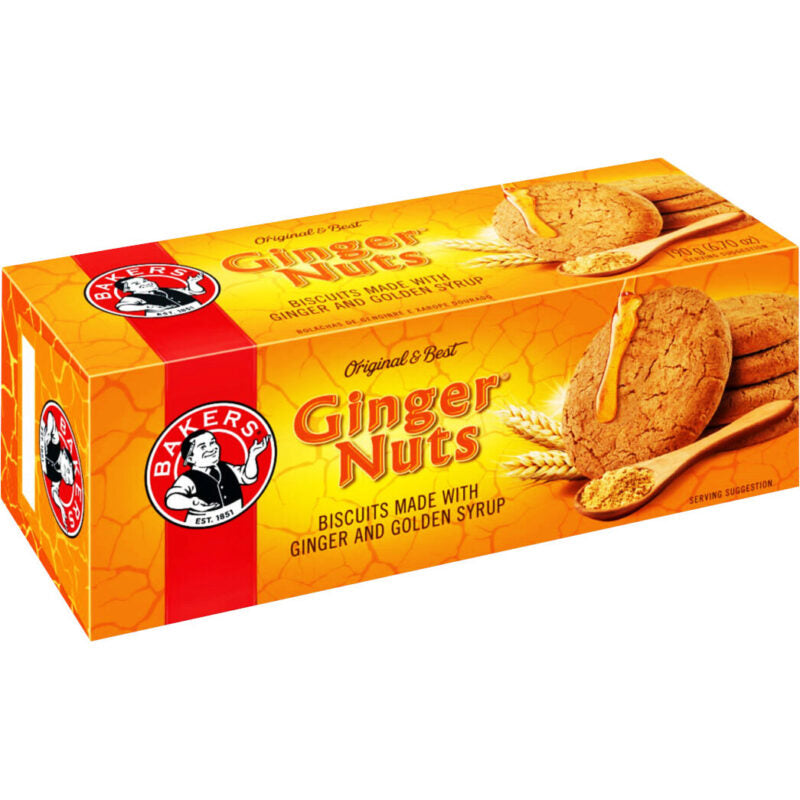 Bakers Ginger Nuts 190g