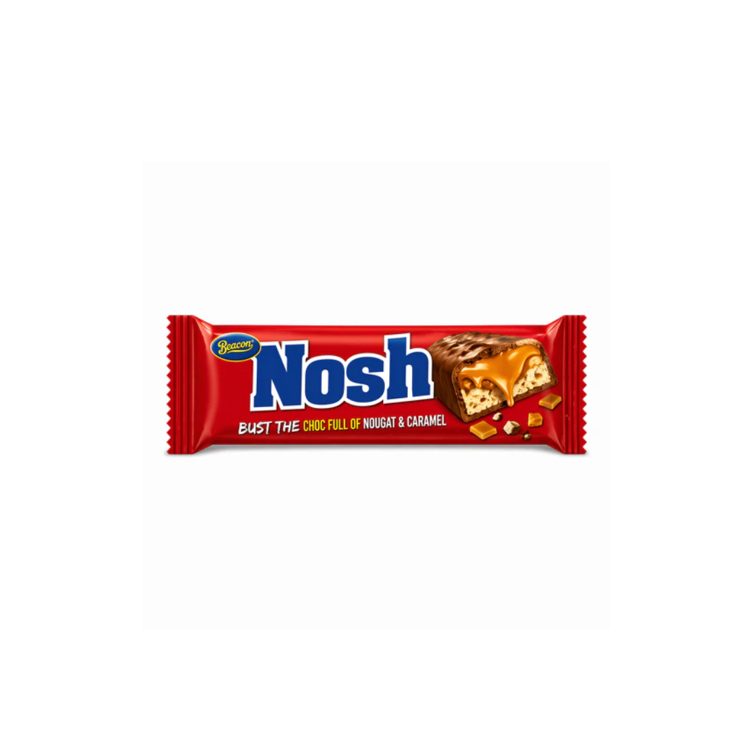 Nosh chocolate bar packaging on a white background