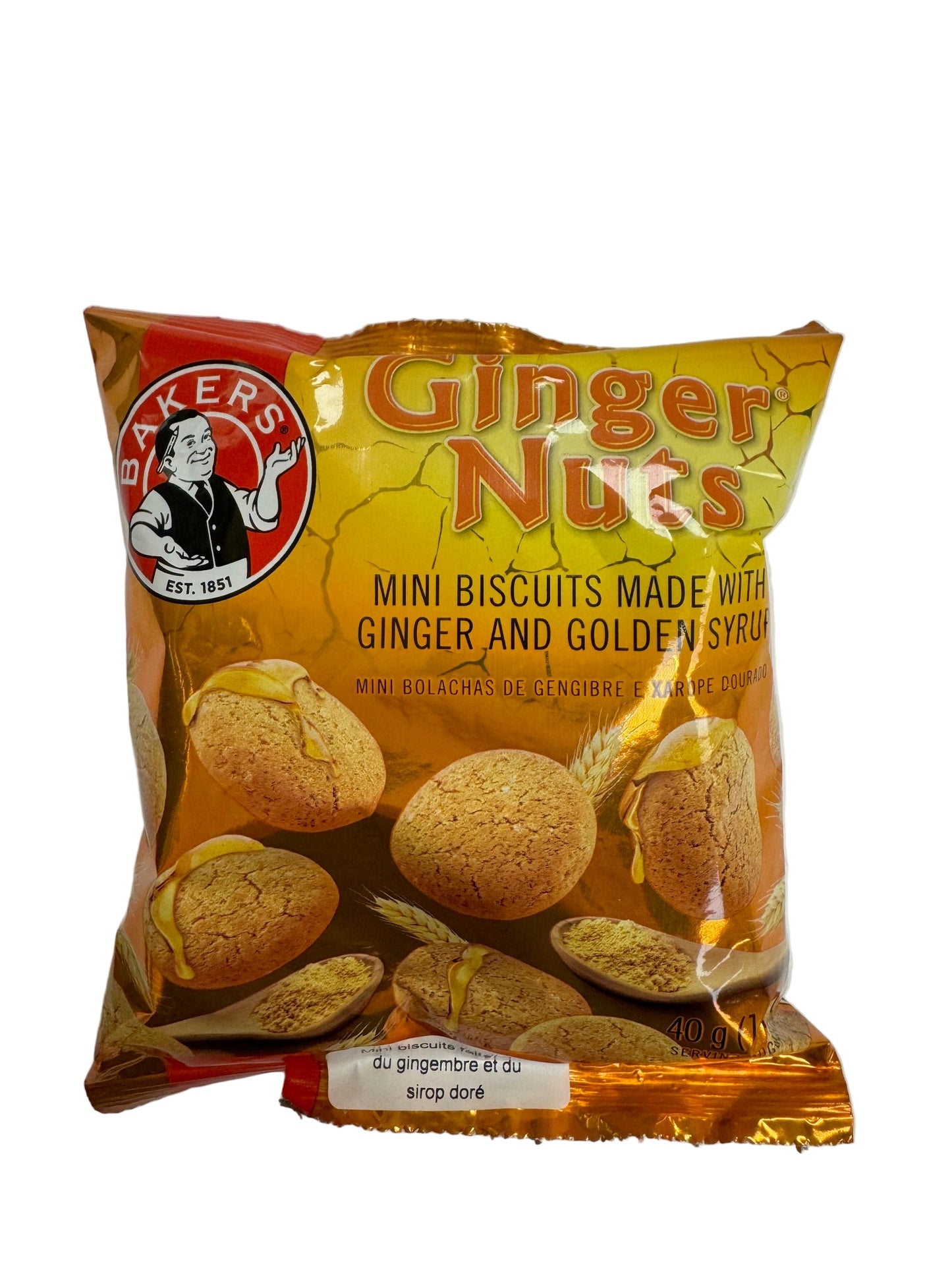 Bakers Ginger Nuts Mini 40g