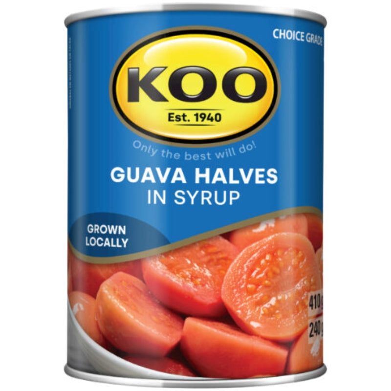 Koo Canned Fruit - Guava Halves in Syrup 410g - Safari Outpost