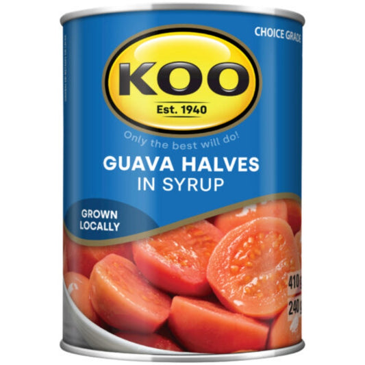 Koo Canned Fruit - Guava Halves in Syrup 410g - Safari Outpost