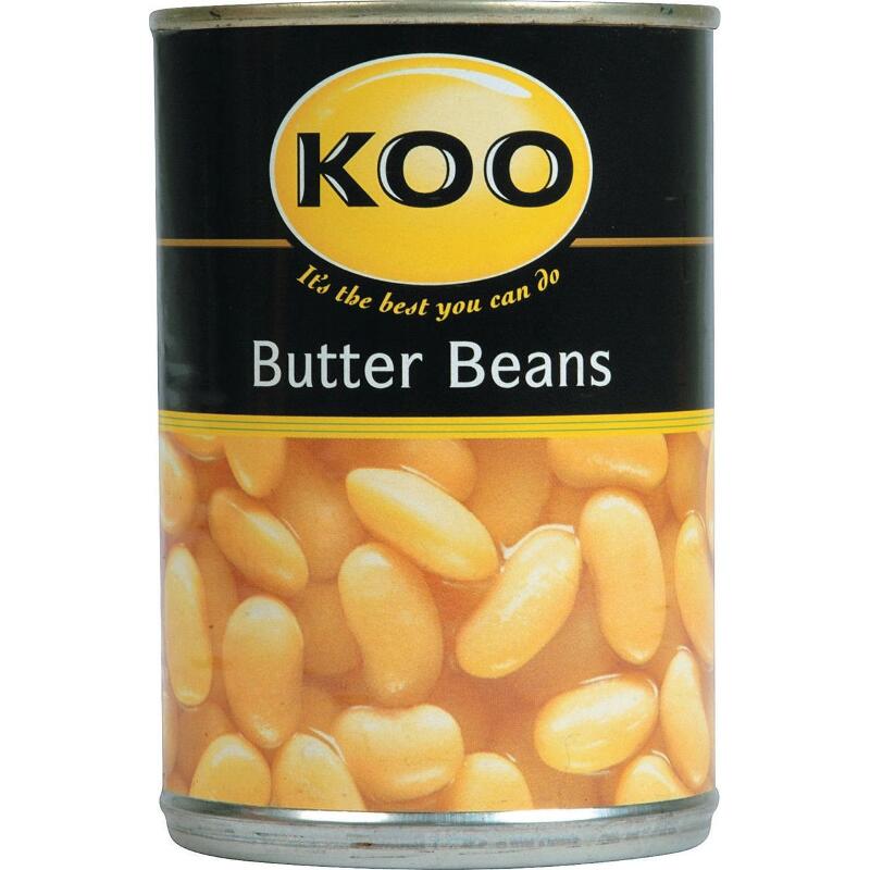 Koo Canned Veg - Butter Beans 410g - Safari Outpost