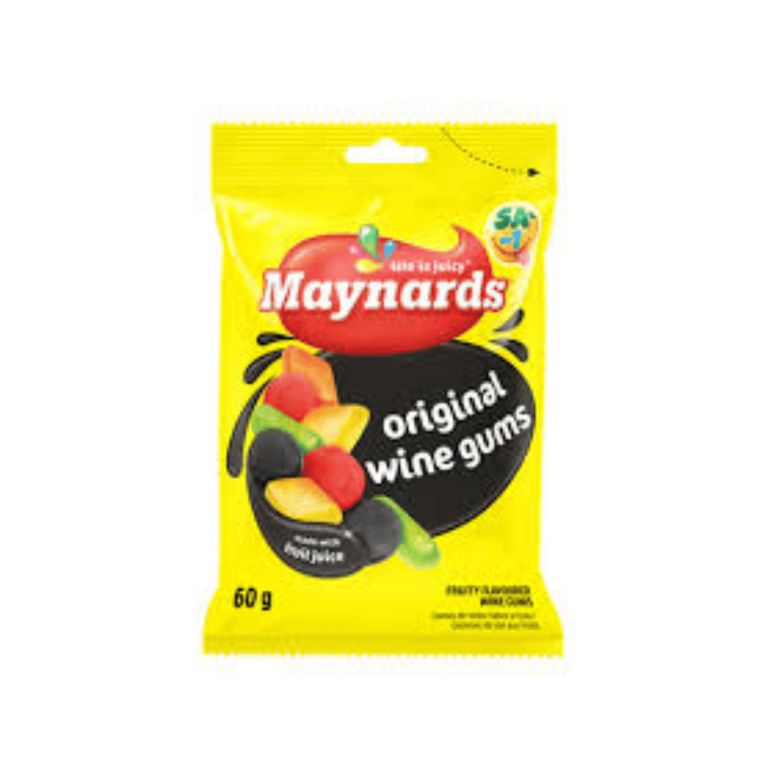 Maynards Sweets - Jelly Wine Gum Duos - Fruity Flav 60g