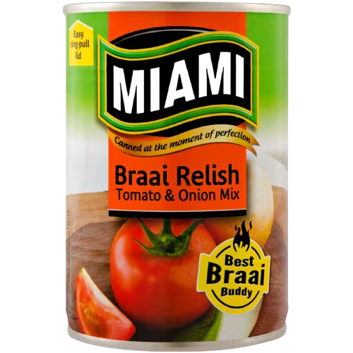 Miami Braai Relish - Tomato & Onion Mix 410g