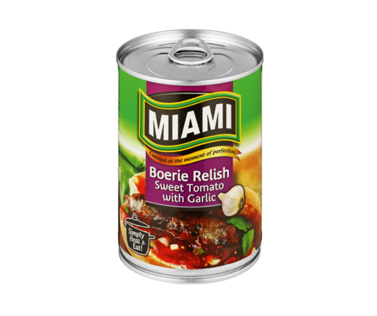 Miami Tomato Based - Boerie Relish w/ Garlic 450g