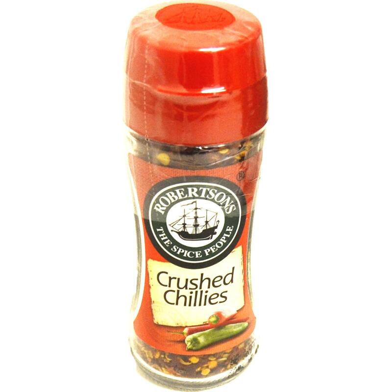 Robertsons Spice Bottles - Warm & Spicy - Crushed Chillies 38g/100ml