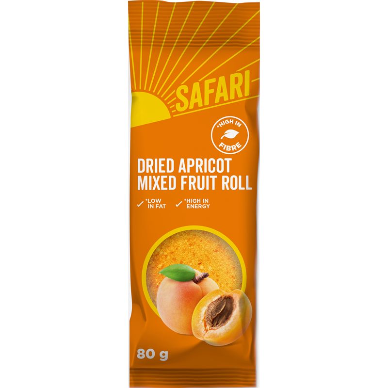 Safari Fruit Roll - Apricot 80g