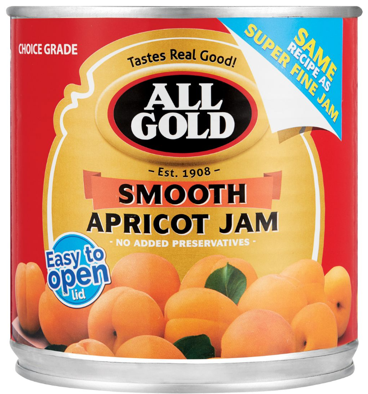 All Gold Jams - Apricot Jam (Super Fine) 900g