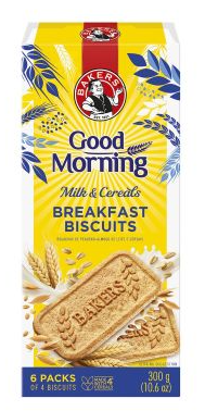 Bakers Good Morning Biscuits - Milk & Cereal 300g