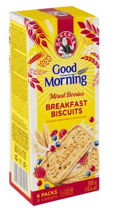 Bakers Good Morning Biscuits - Mixed Berries 300g