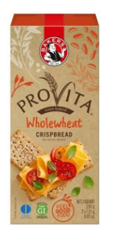 Bakers Provita - Original Wholewheat Crispbread 250g