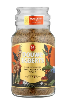 Douwe Egberts Instant Coffee - Mocha Kenya Style 200g