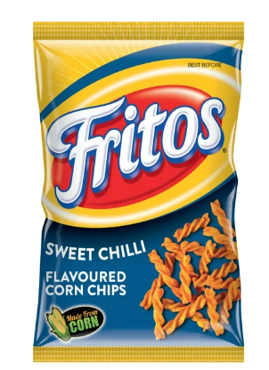 Fritos Corn Chips - Twists - Sweet Chilli 120g