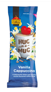 House of Coffees Hug in a Mug - Instant - Vanilla Cappuccino 24g - single sachet