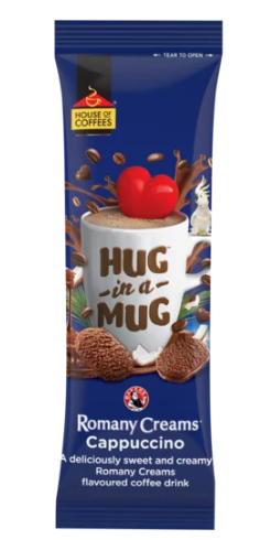 House of Coffees Hug in a Mug - Romany Cappuccino - single sachet