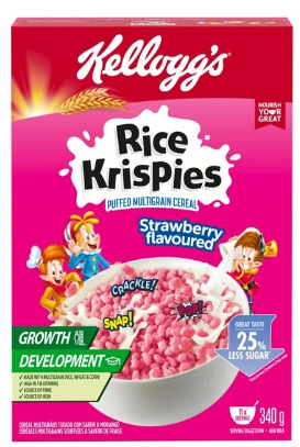 Kellogg's Rice Krispies - Strawberry 340g - Safari Outpost