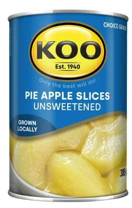 Koo Canned Fruit - Pie Apple Slices - Unsweetened 385g - Safari Outpost