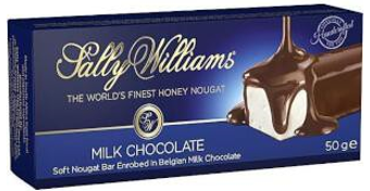 Sally Williams Nougat Bar - Milk Chocolate (Nut Free) 50g