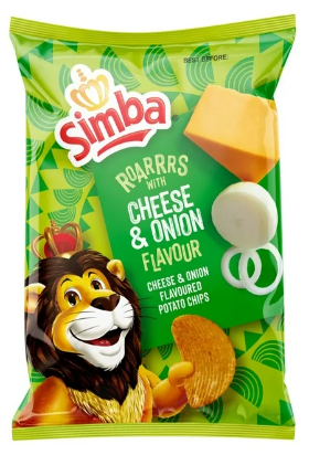 Simba Potato Chips - Cheese & Onion 120g