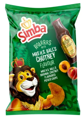 Simba Potato Chips - Mrs H.S Balls Chutney 120g