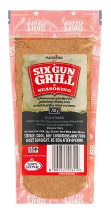 Six Gun Grill Seasoning - Barbeque 200g