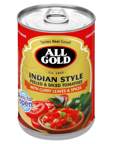 All Gold Tomatoes - Indian Style - Diced 410g