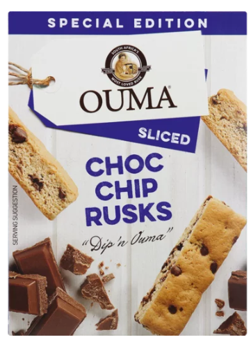 Ouma Rusks - Choc Chip (Sliced) 450g