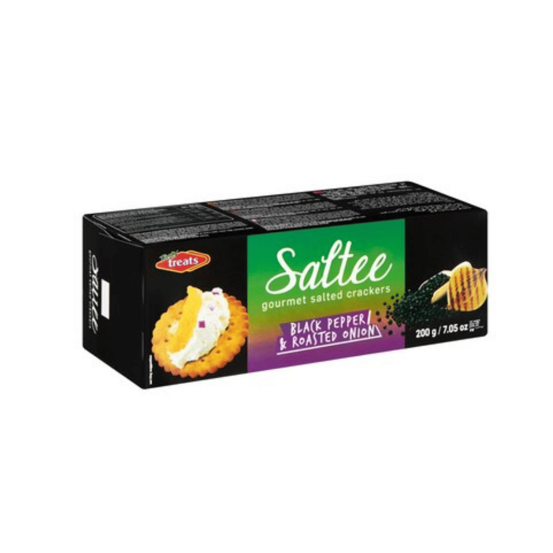 Tasty Treats Saltee - Black Pepper & Roasted Onion 200g